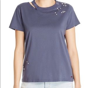 n:Philanthropy Moonlight Stars Top T-Shirt Distressed
